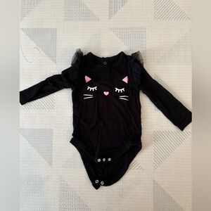 Little Sleepies Play Black Cat Flutter Bodysuit